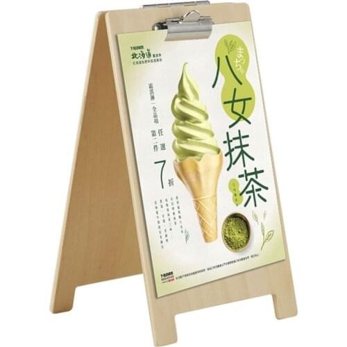 210x297mm Wooden Menssage Memo Sign Board Restaurant Menu Desk Display Countertop Blackboard