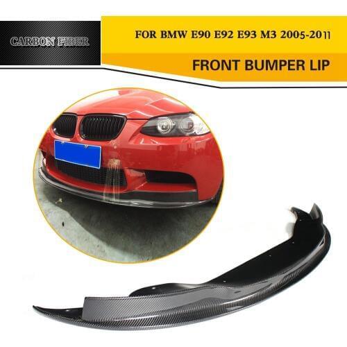 Car Styling Carbon Fiber Auto Car Front Lip Spoiler For BMW 3 Series E90 E92 E93 M3 Bumper Only 2005-2011
