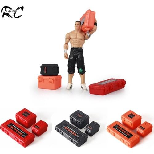 3Pcs 1:10 Scale Safety Equipment Cases Military Storage Box for RC Crawler Car Traxxas TRX4 TRX6 Axial SCX10 Redcat Gen7 EX86100
