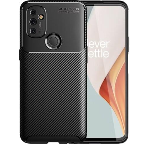 For Cover Oneplus Nord N100 Case For Oneplus Nord N100 Capas Bumper Silicone Carbon Fiber Cover For Oneplus Nord N10 N100 Fundas