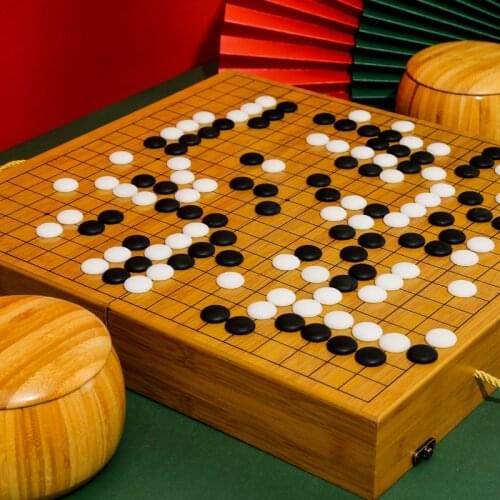 Wooden Go Set Large Luxury Chess Suit Wooden Board Adult Chess Go Game CreativityFamily Games Children Gifts