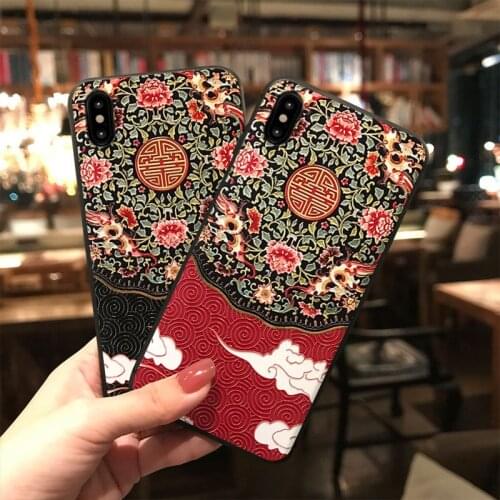 Elegant Matte Phone Case for iPhone X XS XR 11 12 Pro MAX 6 7 8Plus SE2 Soft Back Covers 3D Embossed Phone Cases girl Coque