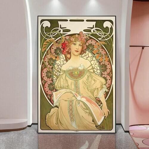 Fairy Art Nouveau Famous Paintings by Alphonse Mucha Canvas Art Posters And Prints Mucha Art Pictures For Living Room Wall Decor