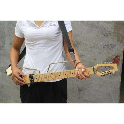 2019 new + factory + Mini Star travel 6 strings mute electric guitar portable Mini Star Brand easy taking guitar Free Shipping