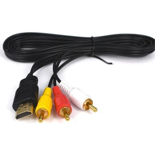 HDMI to AV Converter 1080P HDMI to 3RCA /AV/CVBS Composite Video Audio Adapter