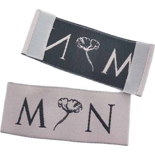 Customized End Fold Garment Tags Clothing Woven Labels Neck Label Paintings Personalized Bags Accesories Jeans Badge For Gift