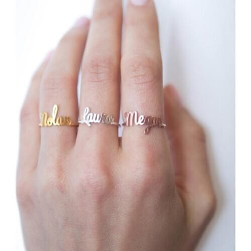 Custom Name Ring Children Name Ring Silver Ring Personalized Gift Gift for Her Baby Girl Ring Mothers Gift