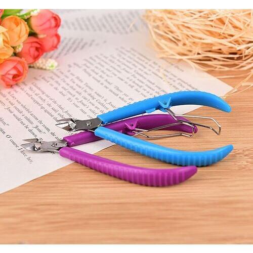 Colorful Nail Cuticle Pusher Tweezer Cutter Nipper Clipper Dead Skin Remover Manicure Nail Art Tool
