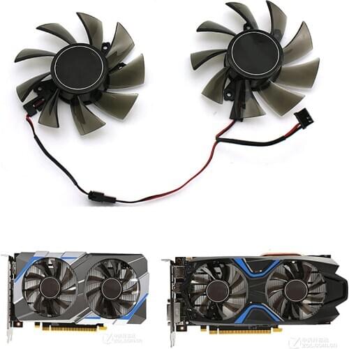 Single/Dual Fan Radiator Cooler Cooling Fans for GTX1050 1050ti GAMER Graphics Card Repair Parts