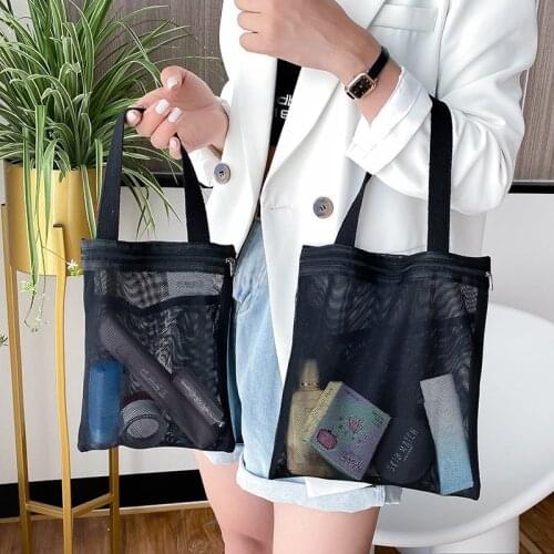 3Pcs Set Women Transparent Mesh Travel Bag Organizer Packing Cubes Zipper Cute Make Up Case Cosmetic Pouch Toiletry Wash Bag