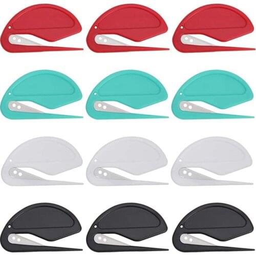 Letter Opener Envelope Slitter, 12 Pcs Letter Opener Slitter Letter Openers with Razor Blade for Envelope