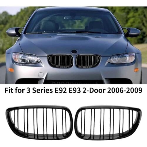 1 Pair Front Kidney Grille Replacement for BMW E92 E93 320d 320i 325d 325i 330d 330i 335d 335i 2006-2009 51137157277 51137157278