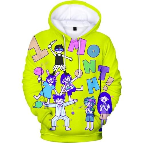 Hot Anime Omori 3D Hoodies Sweatshirts Men/Women Fashion kawaii Oversized Sweatshirts kids Harajuku Anime clothes Boys/girls