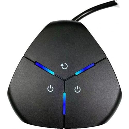 1.6m Practical Dual USB Ports PC Case Power Switch Computer Desktop Button Switch for Internet Bar