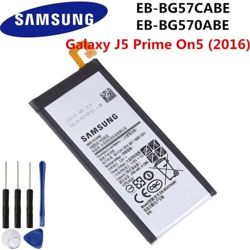 SAMSUNG Orginal EB-BG57CABE EB-BG570ABE 2600mAh Battery For Samsung Galaxy J5 Prime On5 (2016) SM-G570F G570Y G570M G5700 G5510