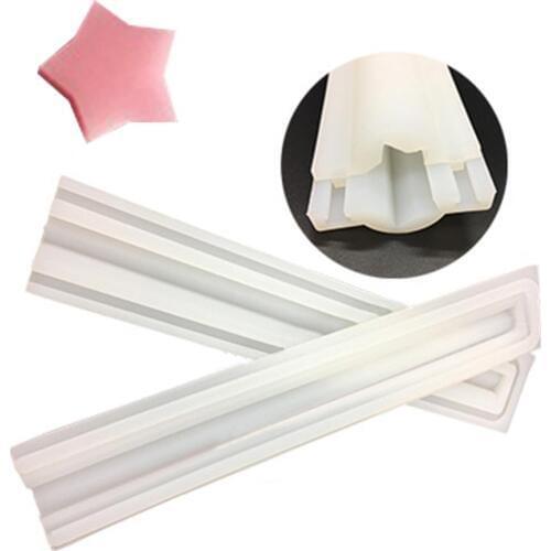 New Various Shapes DIY Handmade Silicone Soap Tube Shape Mould Round Heart-shaped Shape Crystal Glue Mould Random Color Delivery