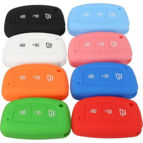 Car Remote Key Silicone Fob Protector Cover Case Three Button For Hyundai I40 Mistra Solaris