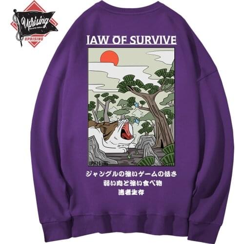 Round neck sweater hoodie trend long sleeve personality street Hoodies, Sweatshirts trend niche cat catch mouse