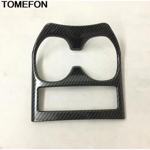 TOMEFON For Nissan X-Trail Rogue T32 2014 2015 2016 2017 2018 Console Water Cup Holder Molding Cover Trim Decoration Styling ABS