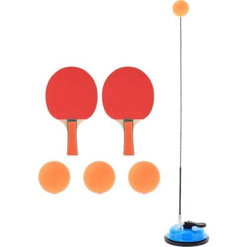 Table Tennis Trainer with Elastic Soft Shaft Table Tennis Trainer Elastic Rod Training Ball with Leisure Decompression Sports