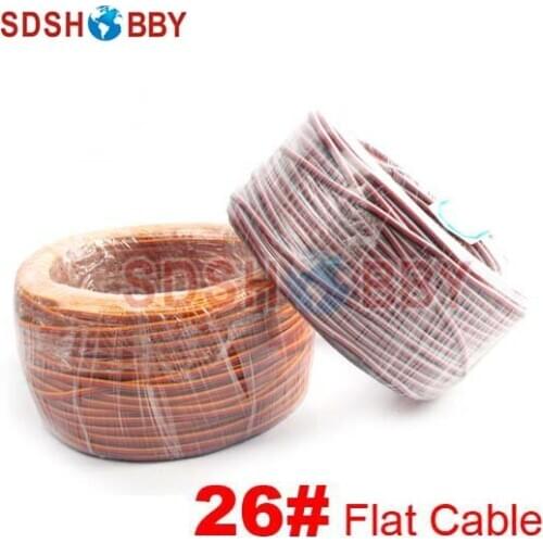 DIY Futaba /JR Color 26# 26AWG Servo Extension Cable/ Flat Cable 100M without Connector