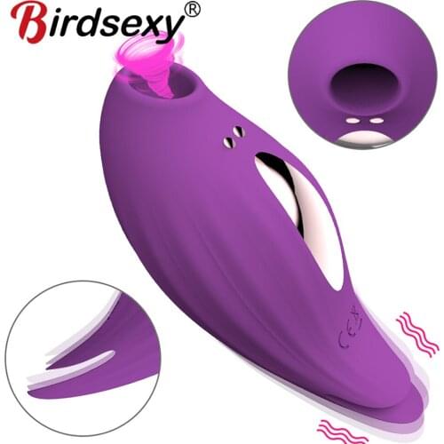 Vibrators for Couples Nipple Clitories Blow Job Silent Suction Tongue Orgasm Powerful Sex Toys for Women Licking Suck Vibration