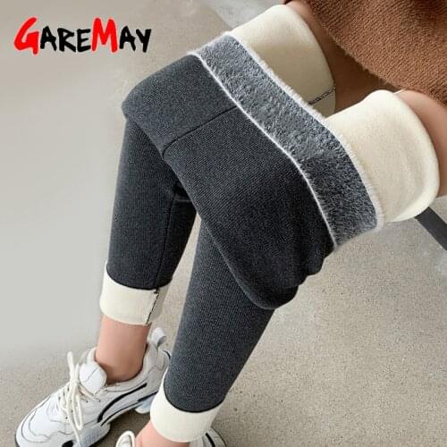 2021 Winter Womens Leggings Warm Tights Seamless Black Stretch Soft Casual Thick Slimming High Waist Leggings for Women Pants