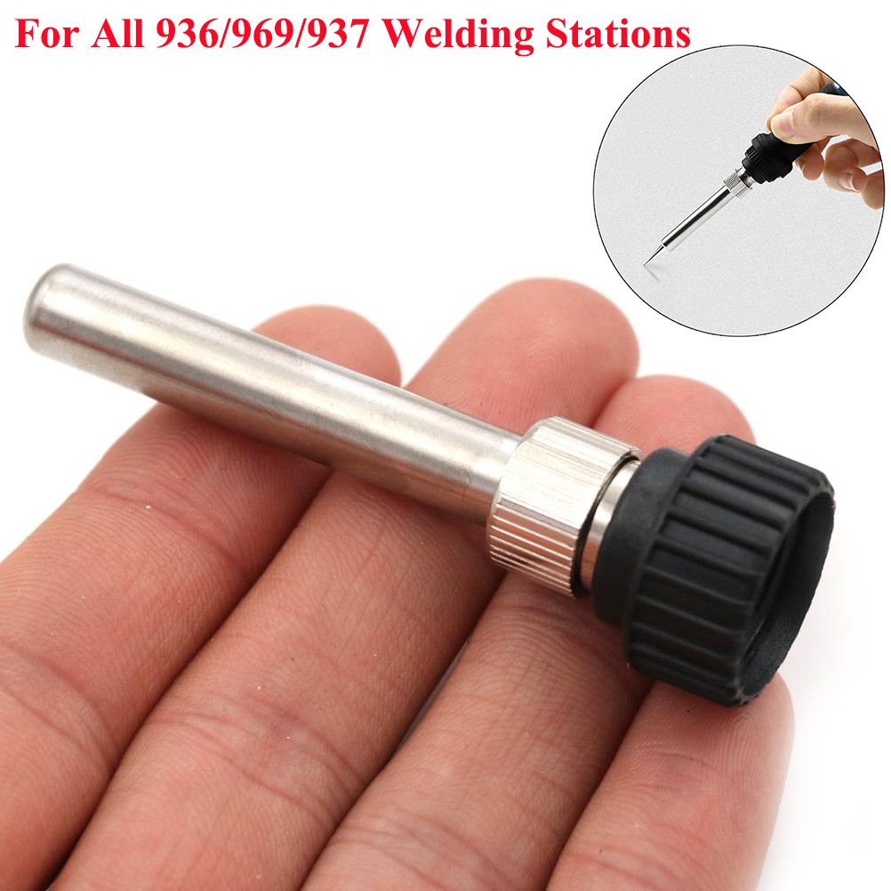 2 PCS Most for 852D 936 937D 898D 907/ESD Iron head cannula Iron bushing tip Whosesale Soldering Station Iron Handle Accessories
