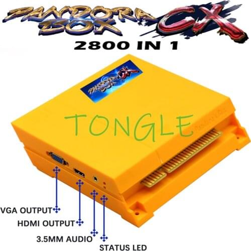 2021 Pandora Box CX 2800 in 1 Arcade Version Can Save Game Progress Have 3P 4P Games High Score Record 3D Tekken Killer Instinct