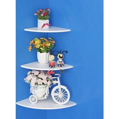 3Pcs Kitchen Storage Rack Shower Holder Home Bookshelf Shelves Storage Corner Bathroom Shelf Organizer Wall Shelf