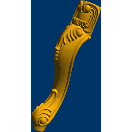 3d model relief for cnc in STL file format tea table legs STL furniture leg--17