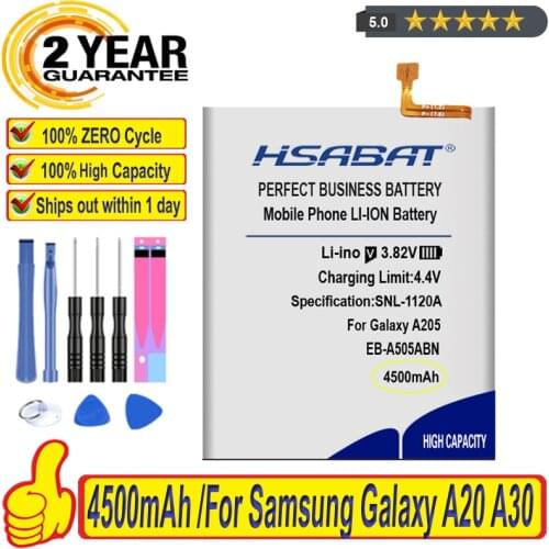 Top Brand 100% New 4500mAh EB-A505ABN Battery for Samsung Galaxy A205 A305 A505 A50S A30S A20 A30 A50 Batteries