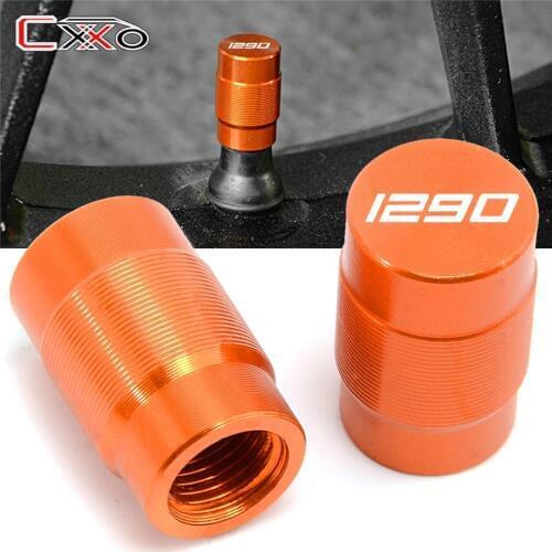 For KTM Adventure 790 990 1050 1090 1190 1290 SUPER ADVENTURE R Duke 125 200 250 390 With Logo Aluminum Wheel Tire Valve caps