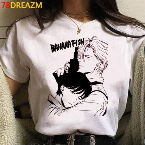 Banana Fish clothes tshirt male 2021 couple clothes harajuku tumblr japanese t shirt tumblr graphic tees women