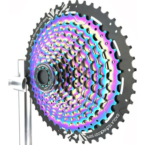 Mountain Bike Flywheel 11-Speed 11-50T Large Flywheel Colorful Electroplating Ultra-Light Card Climbing Cone Pulley