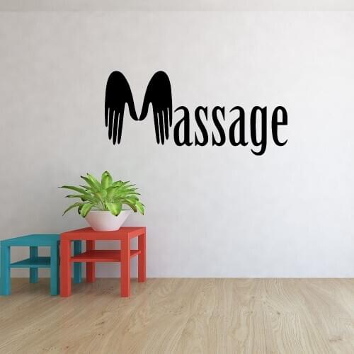 Beauty wing Massage Environmental Protection For Bedroom Decoration Decal Creative Stickers Vinyl Stickers ov93