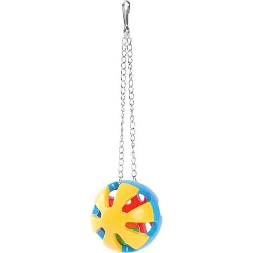 Dorakitten 1pc Parrot Ball Toy Plastic Parrot Bell Decor Toy Bird Ball Toy Bird Grinding Beak Ball Pet Supplies Bird Favors