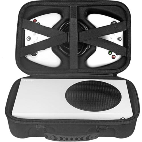 Travel Carrying Case EVA Hard Handbag Bag For Xbox Series S Console Controllers Games Accessories Protective Storage Pockets New