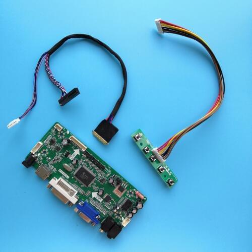DVI LED VGA LCD driver card DIY Controller board kit M.NT68676 for N156BGE-L41 1366X768 15.6" panel HDMI monitor display