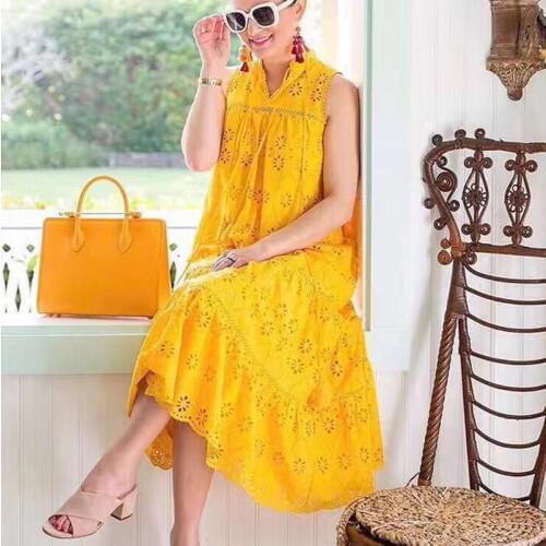 Желтые летние платья Eliasaph China At AliExpress