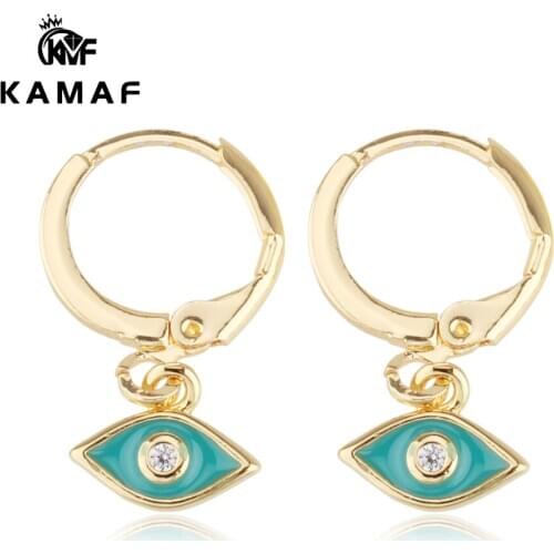 KAMAF 5pair/pack DIY Jewelry Accessories Devils Eye Earrings as a gift for girlfriend 20mm*10mm
