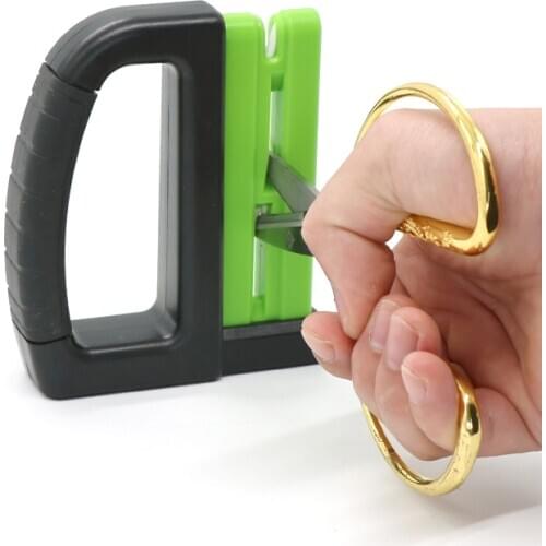 2020 New Nuoten 2 in 1 Creative Chef Knife sharpener Ceramic Kitchen Knife Shears Scissors Sharpening Tools Non-slip Base