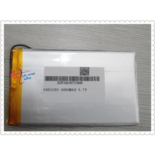 3.7V lithium polymer battery 4000MAH 6052103 handheld game consoles