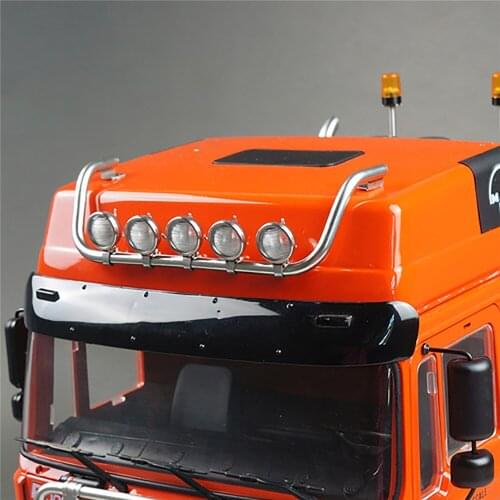 Metal Headlight Dome Light Top Lamp for MAN 1/14 F2000 RC Truck Decoration