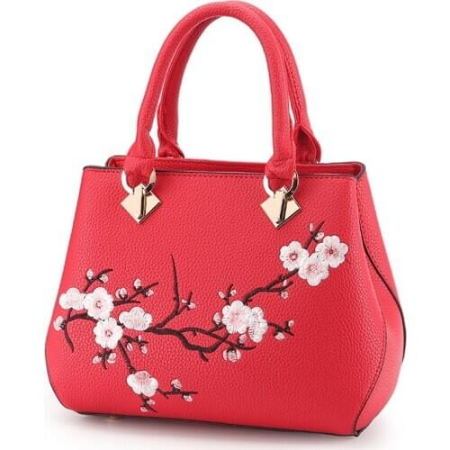 MONNET CAUTHY New Arrivals Female Totes Fashion Flower Practical PU Handbags Color Wine Red Deep Blue Khaki Black Purple Bags