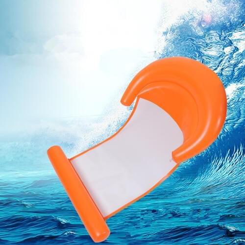 PVC Inflatable Water Hammock Inflatable Floating Bed For Swimming Air Mattress Inflatable Chair with Pillow Fold Water Floating