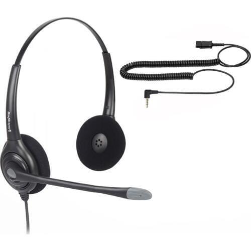 Call center headphones QD (Quick Disconnect) headset with single 3.5mm plug for laptop,Smartphone,computer ,PC ,notebook etc