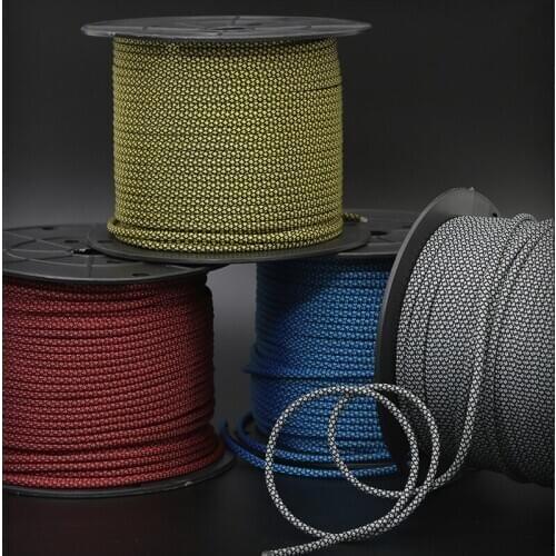 P344 100m Military Regulation 9 Core Umbrella Rope Outdoor Rope Mountaineering Assist Life Saving Missed Rope Safety Rope