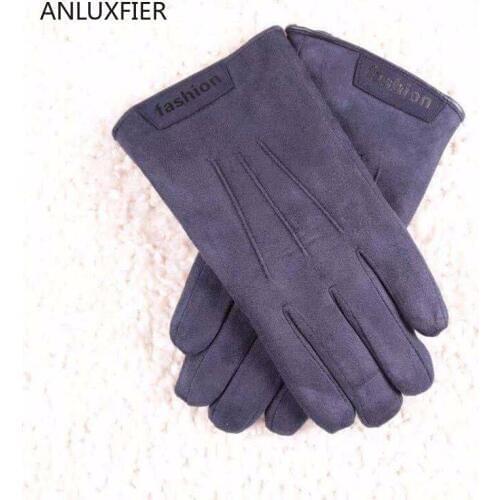 H9925 Men Gloves Autumn Winter Warm Wind-proof Thermal Mittens Male Touch Screen Trendy Outdoor Cycling Motorcycles Hand Muff