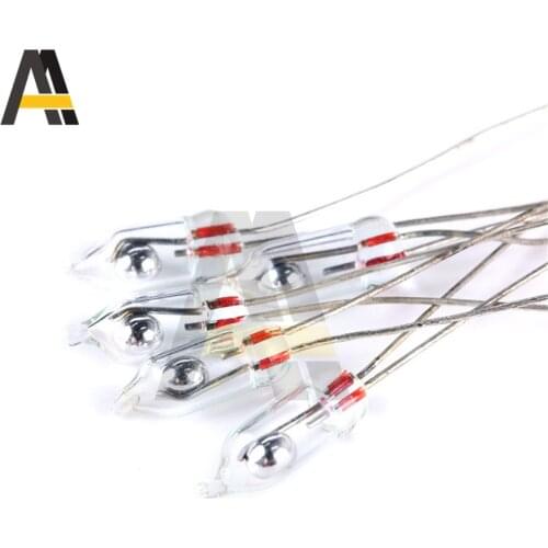 10Pcs/lot Mercury Tilt Switch 3MM 5MM Glass Unidirectional Tilt Switch Electric Induction Switch for Sensitive Element